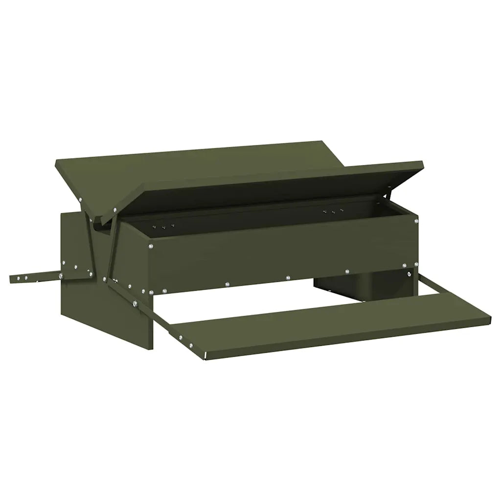Mangiatore a pedale per polli 75 x 53 x 20,5 cm, capacità 10 kg