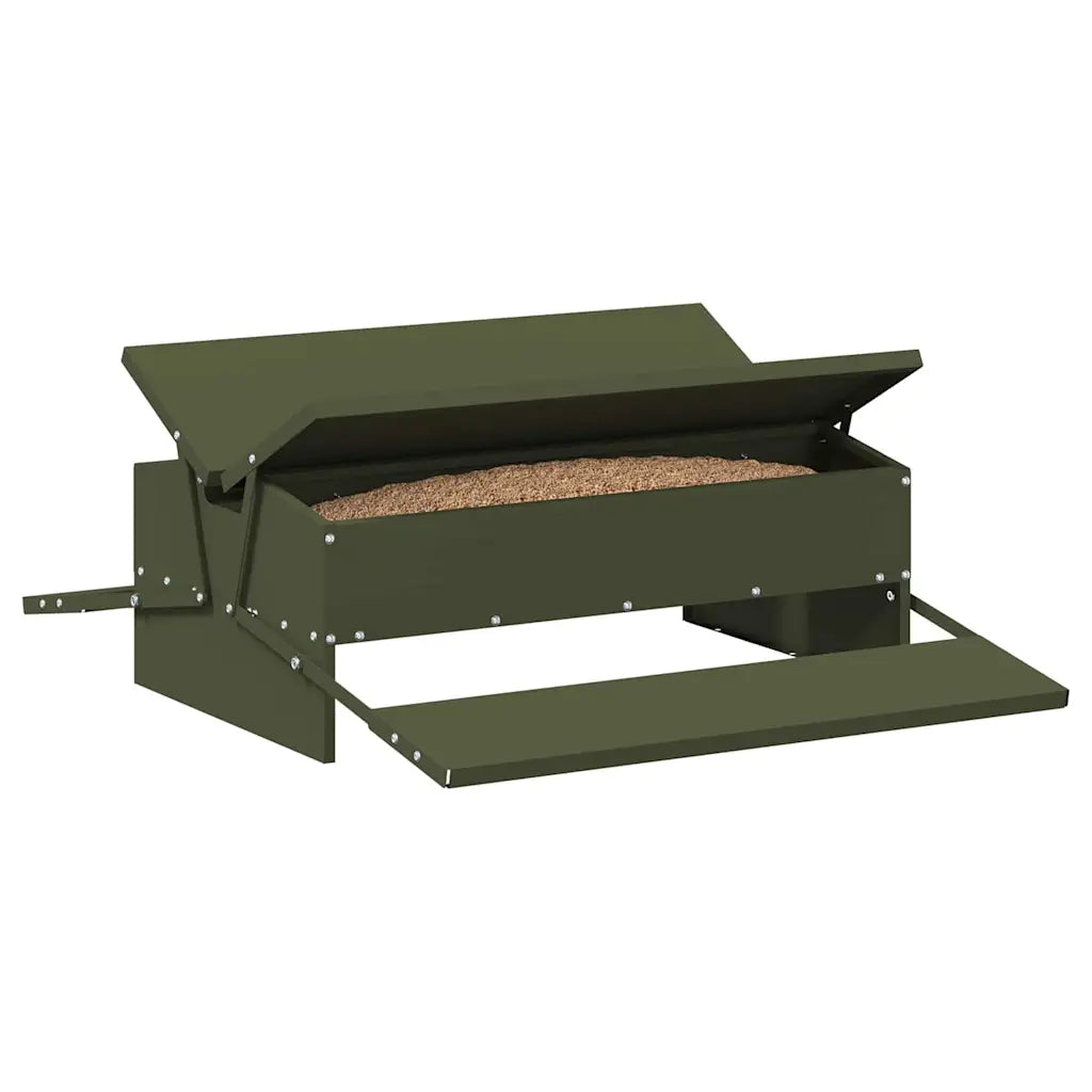 Mangiatore a pedale per polli 75 x 53 x 20,5 cm, capacità 10 kg