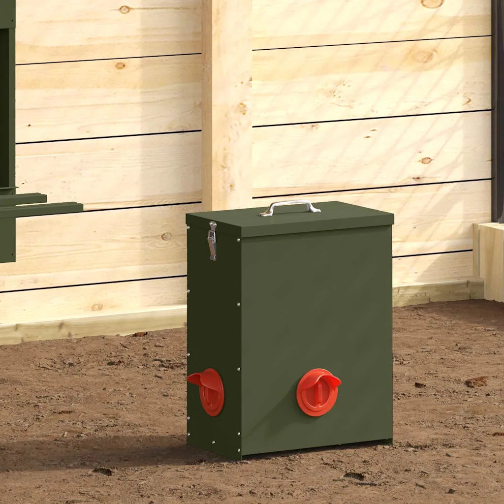 Feeder per pollo 32,5x20,5x43 cm 25 kg in acciaio zincato