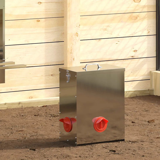 Feeder per pollo 32,5x20,5x43 cm 25 kg in acciaio zincato