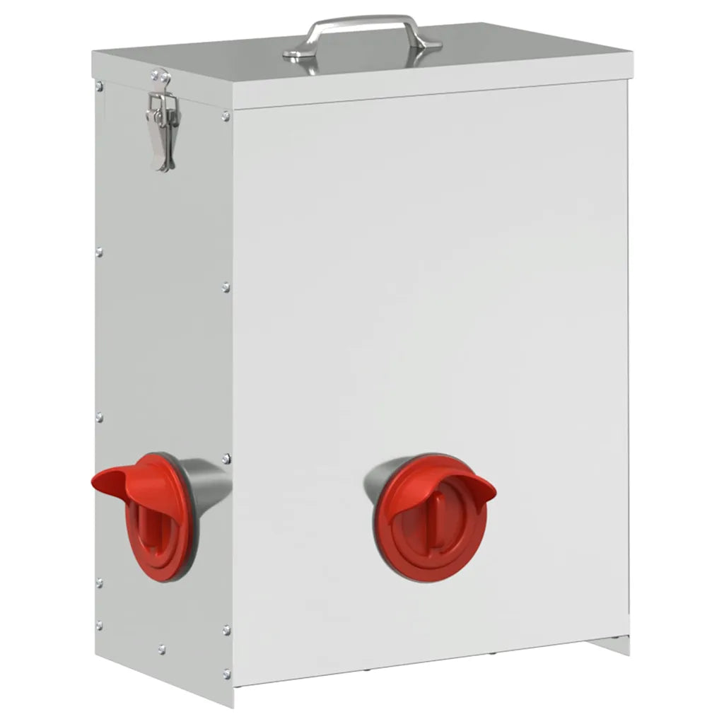 Feeder per pollo 32,5x20,5x43 cm 25 kg in acciaio zincato
