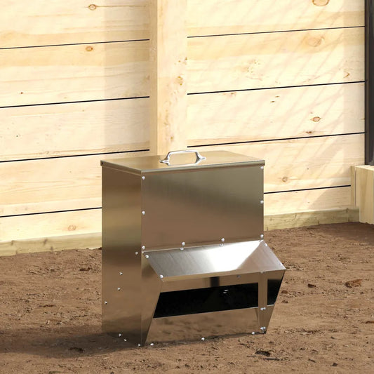 Feeder per pollo 35 x 20,5 x 43,5 cm acciaio zincato