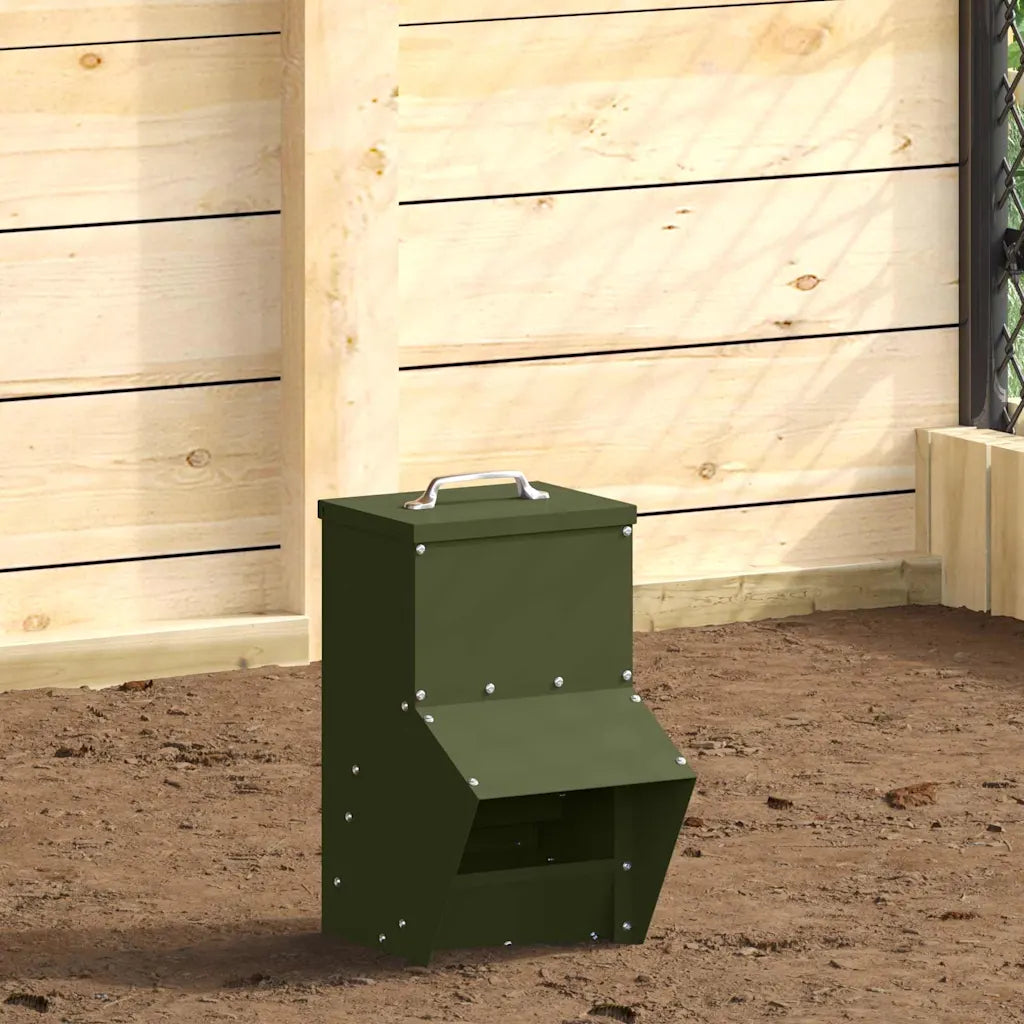 Feeder per pollo 20 x 25 x 35 cm in acciaio zincato