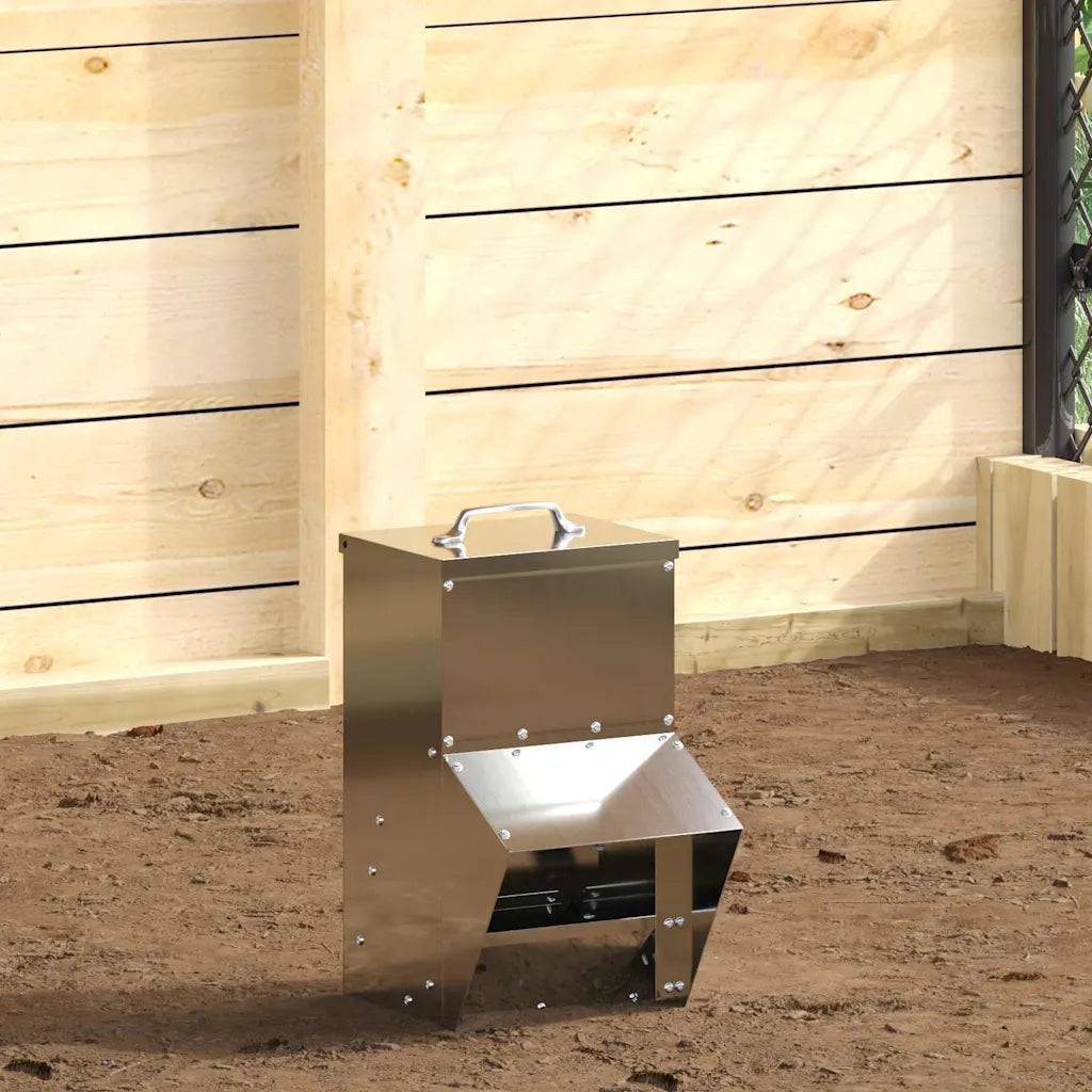 Feeder per pollo 20 x 25 x 35 cm in acciaio zincato