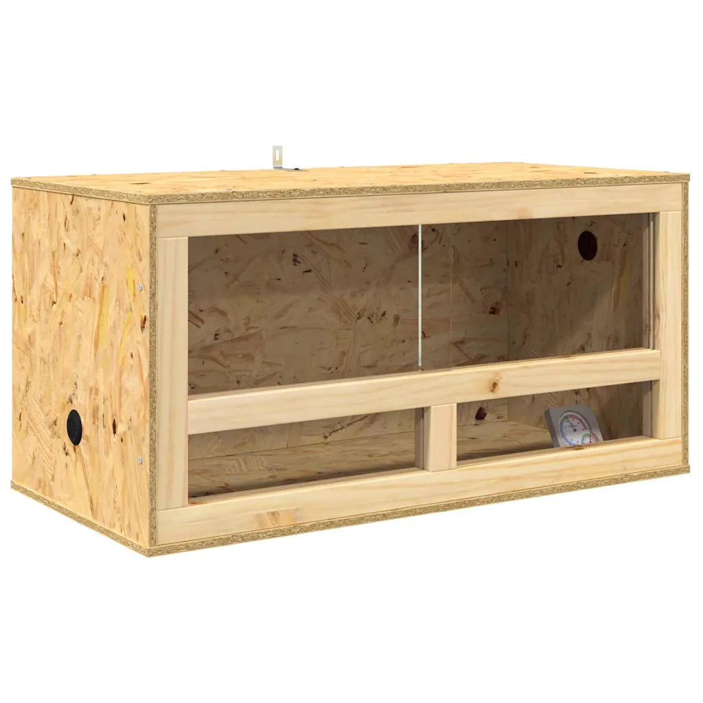 Terrario 80 x 40 x 40 cm in OSB con vetro temperato