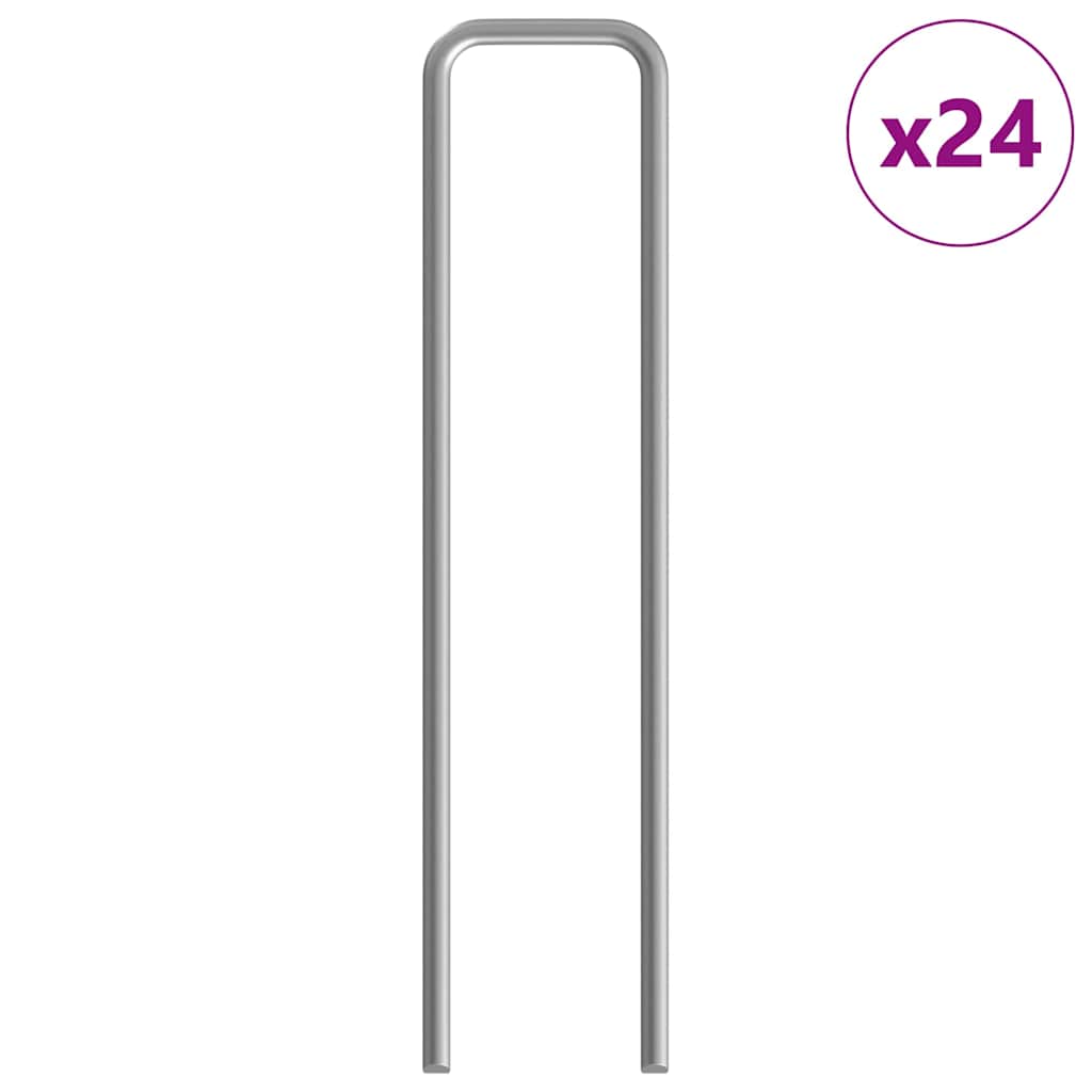 Gabbia per polli 2 pz Argento 600 x 100 x 210 cm