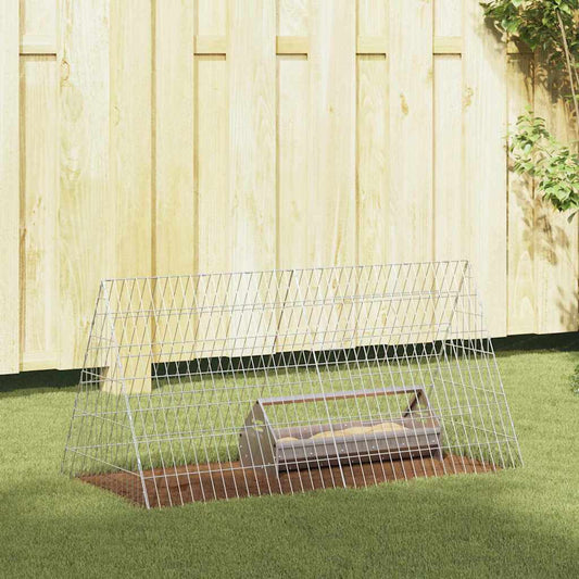 Gabbia per polli Argento 110 x 55 x 55 cm Acciaio zincato