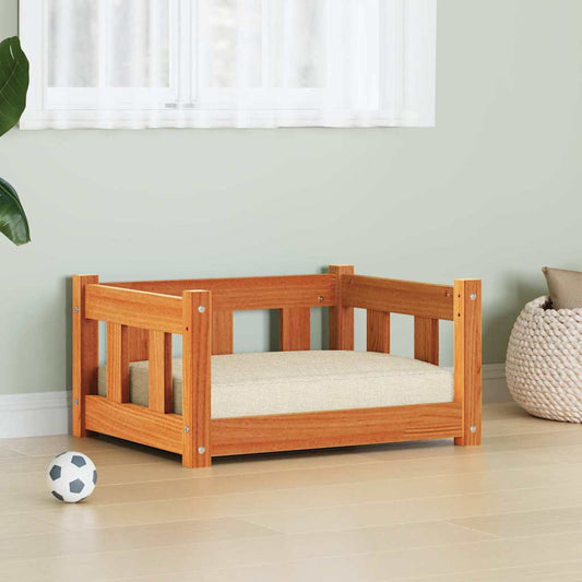 Letto per Cani 55 x 45 x 28 cm Legno Massello di Pino