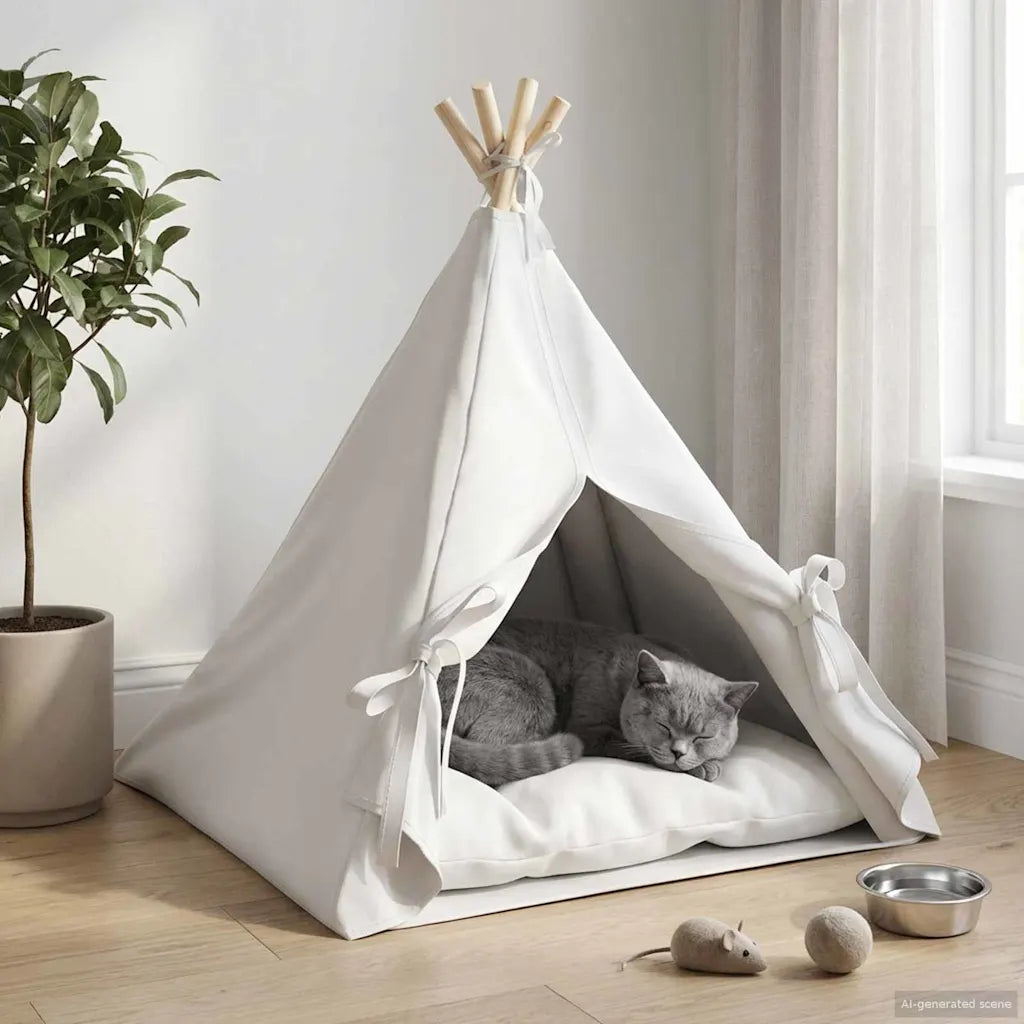 Tenda per animali con cuscino 60x60x70 cm in poliestere