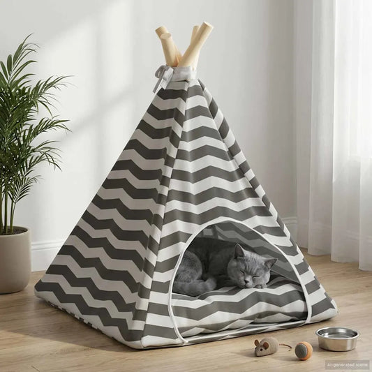 Tenda per animali con cuscino 40 x 40 x 50 cm