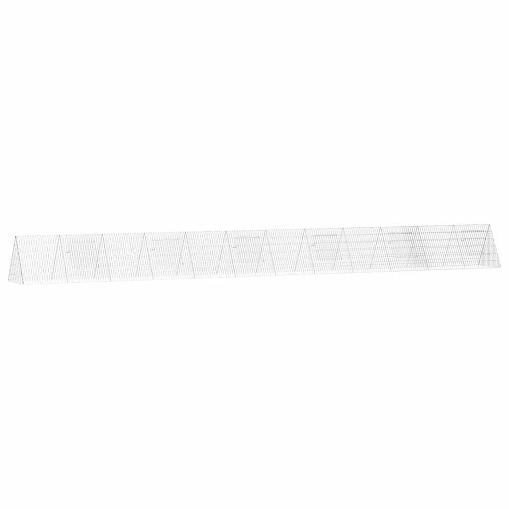 Gabbia per Conigli Argento 650 x 55 x 55 cm Acciaio zincato
