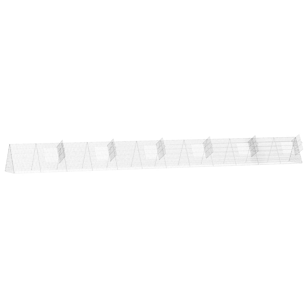 Gabbia per Conigli Argento 650 x 55 x 55 cm Acciaio zincato