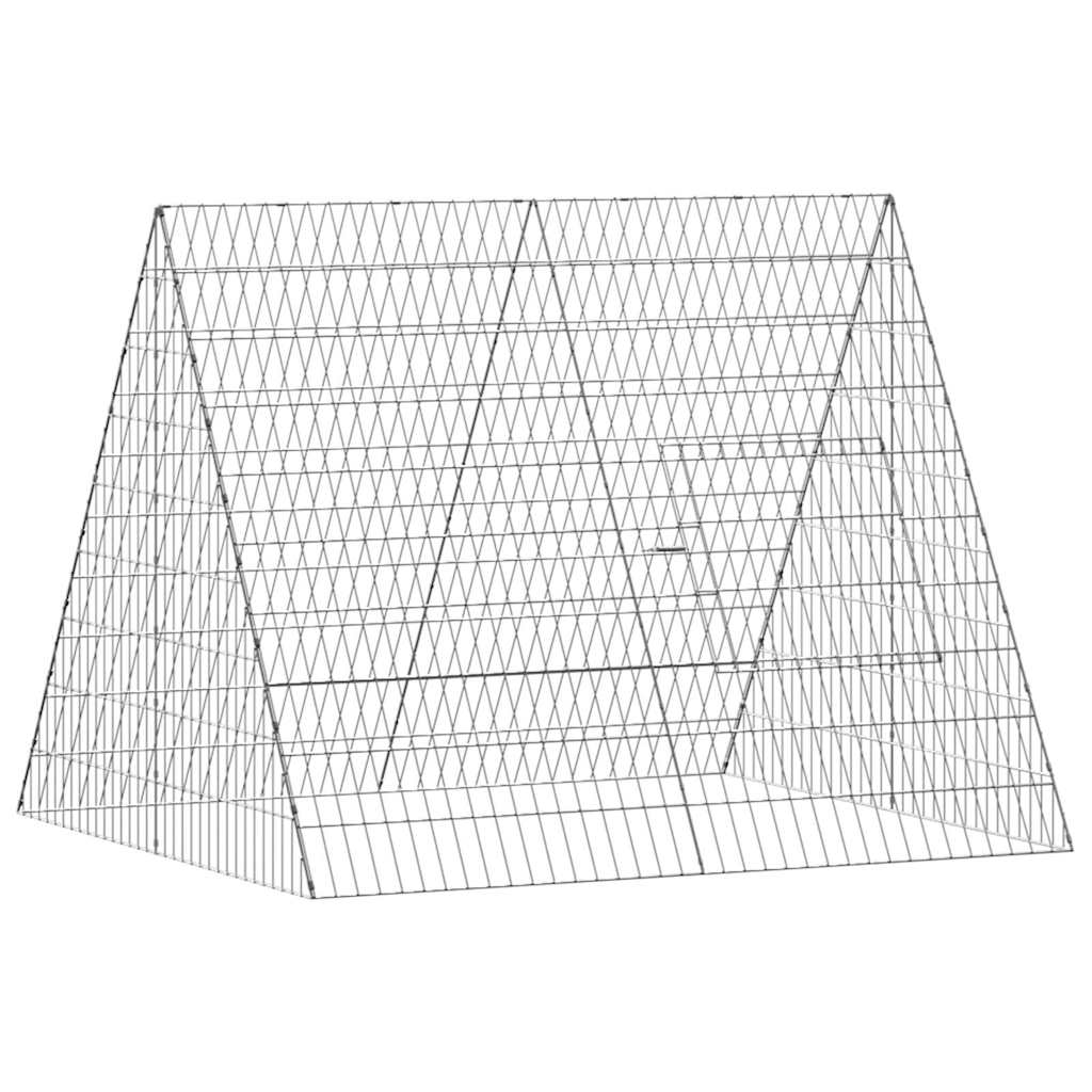 Gabbia per Conigli Argento 110 x 100 x 85 cm Acciaio zincato