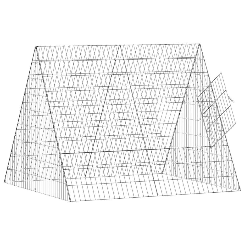 Gabbia per Conigli Argento 110 x 100 x 85 cm Acciaio zincato