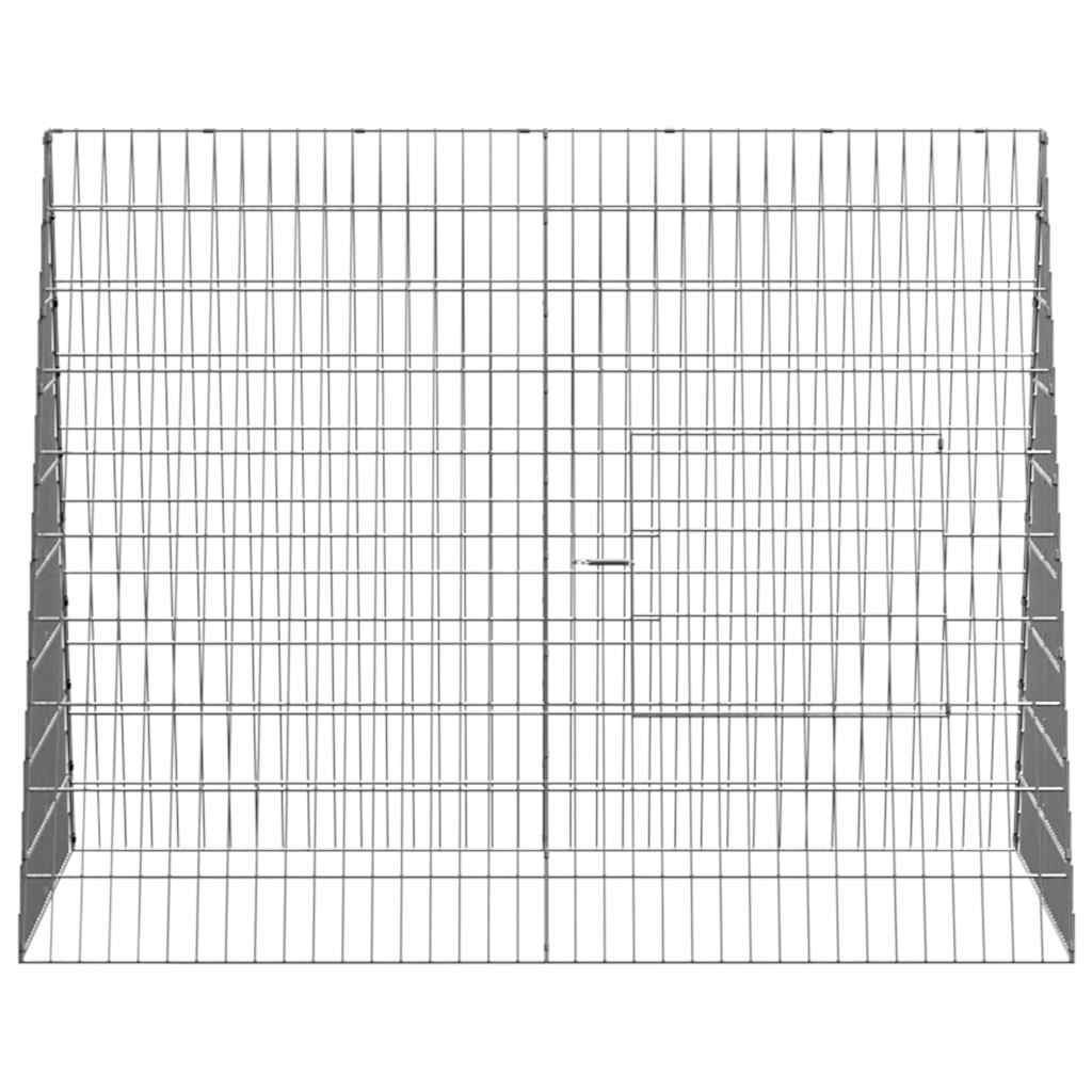 Gabbia per Conigli Argento 110 x 100 x 85 cm Acciaio zincato