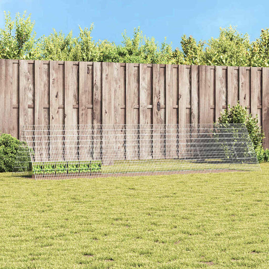 Gabbia per Conigli Argento 430 x 100 x 85 cm Acciaio zincato