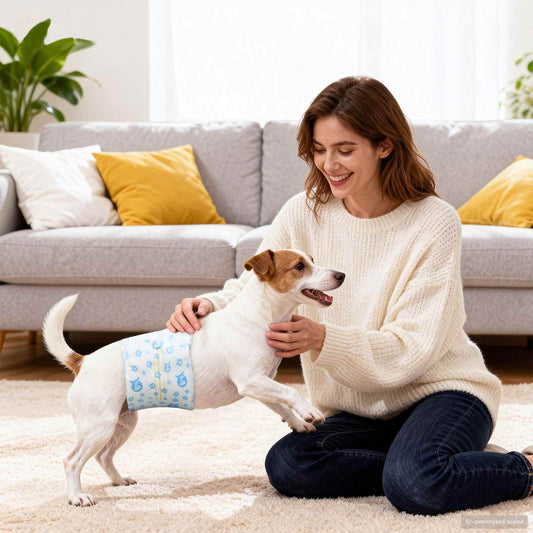 Pannolino usa e getta per cani maschi 50 pz Bianco XS