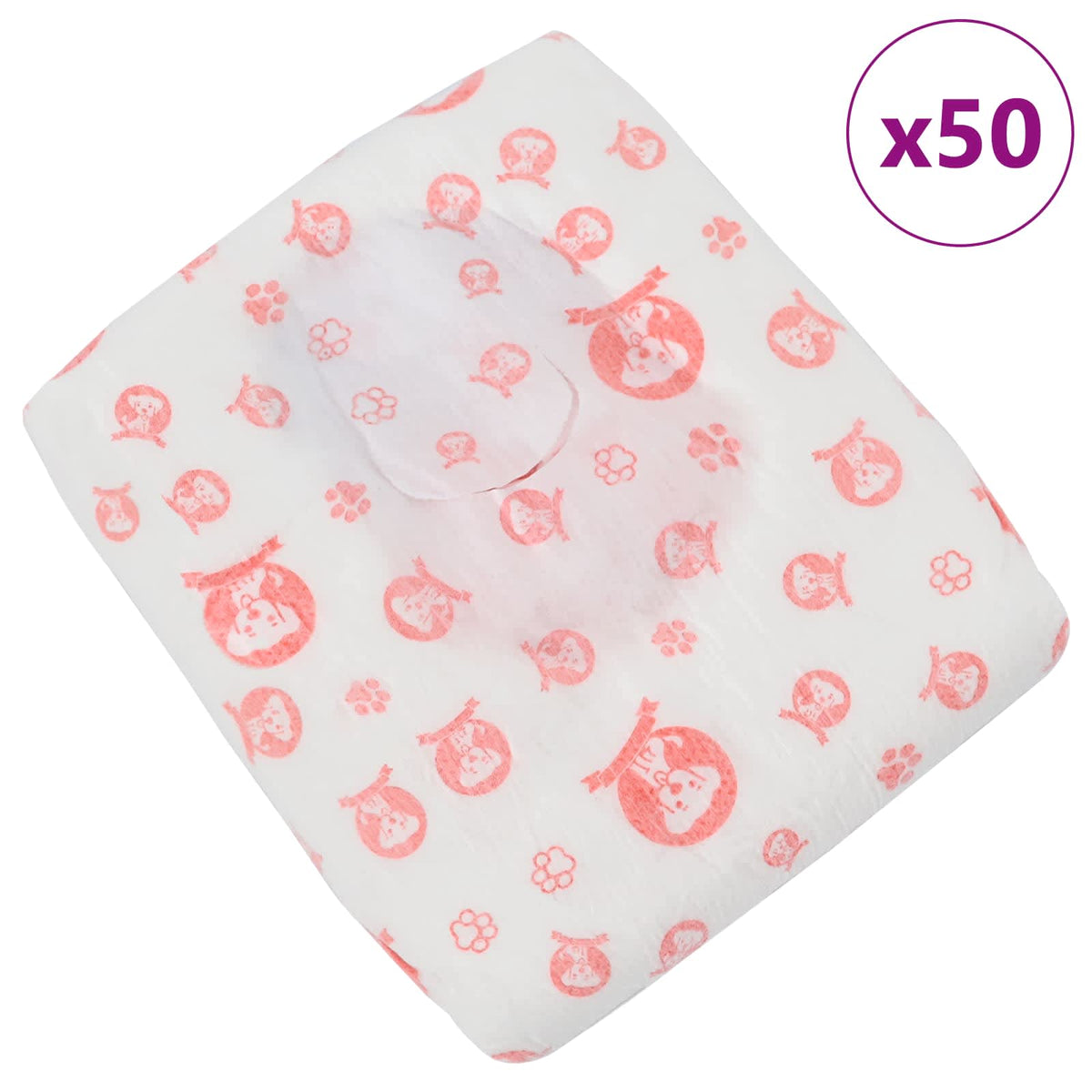 Pannolino usa e getta per cani femmina 50 pz Bianco XS