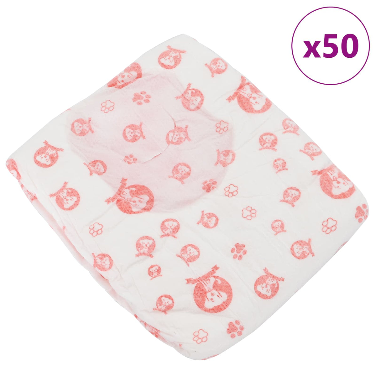 Pannolino usa e getta per cani femmina 50 pz Bianco S