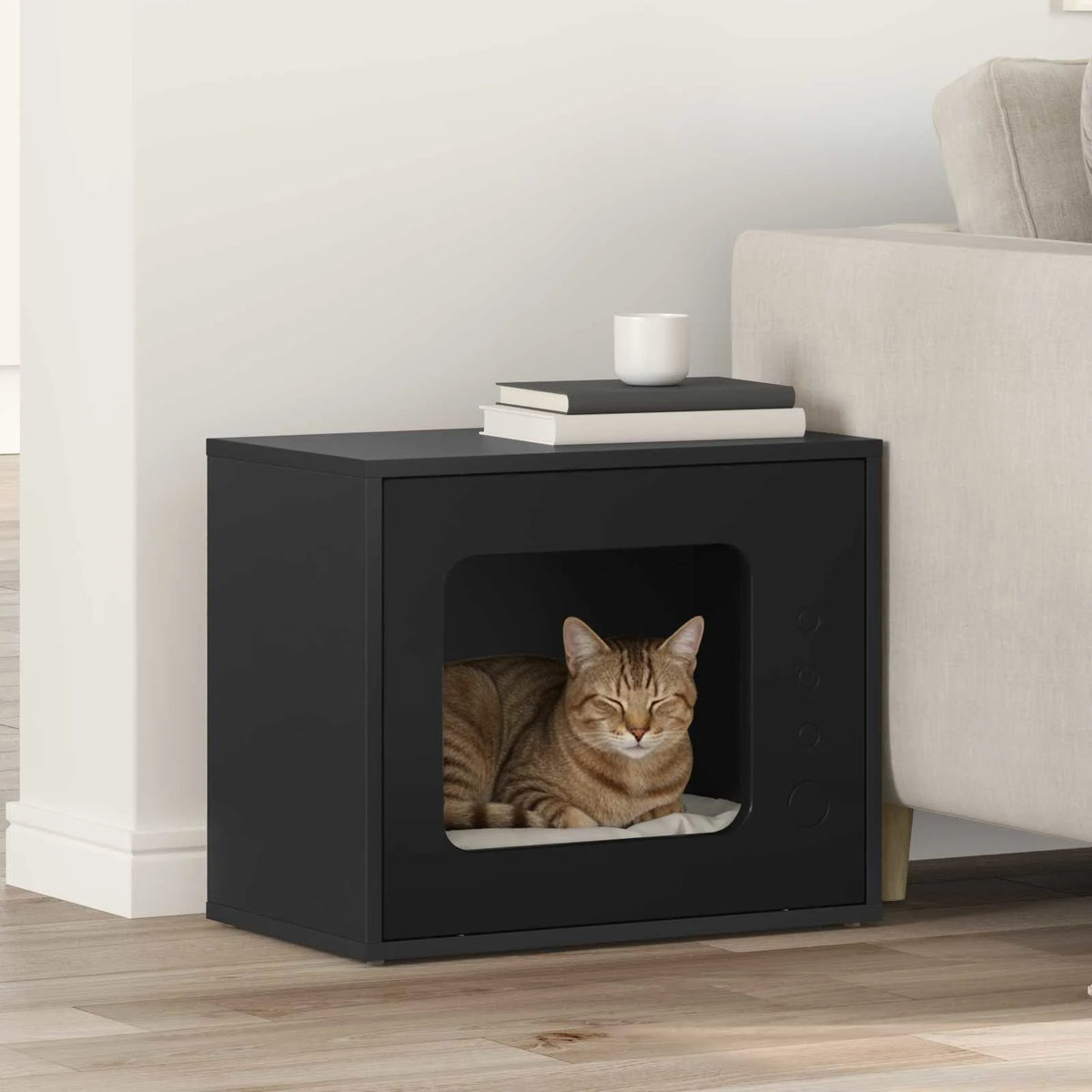 Casa per gatti 51 x 30 x 42,5 cm in legno ingegnerizzato