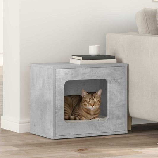Casa per Gatti Grigio Cemento 51 x 30 x 42,5 cm