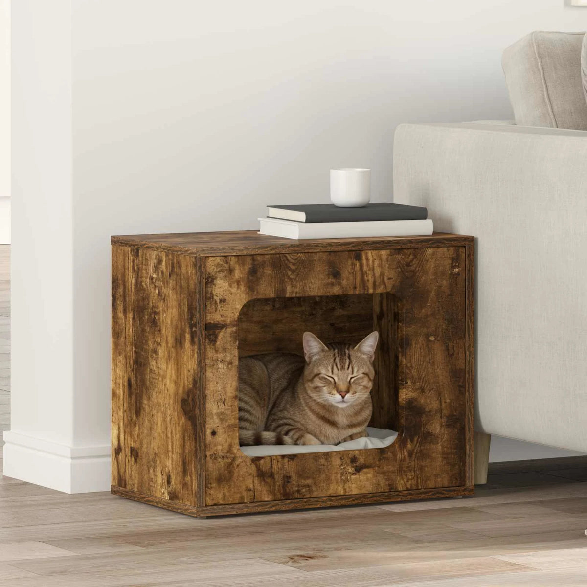 Casa per gatti 51 x 30 x 42,5 cm in legno ingegnerizzato