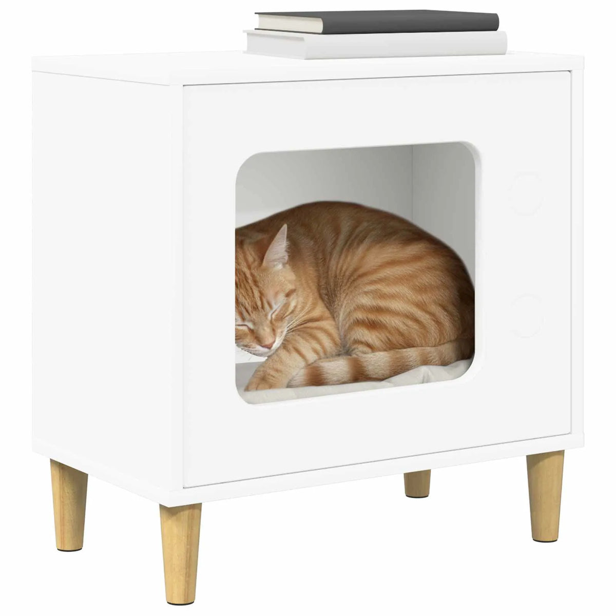 Casa per gatti 51x30x52 cm in legno ingegnerizzato