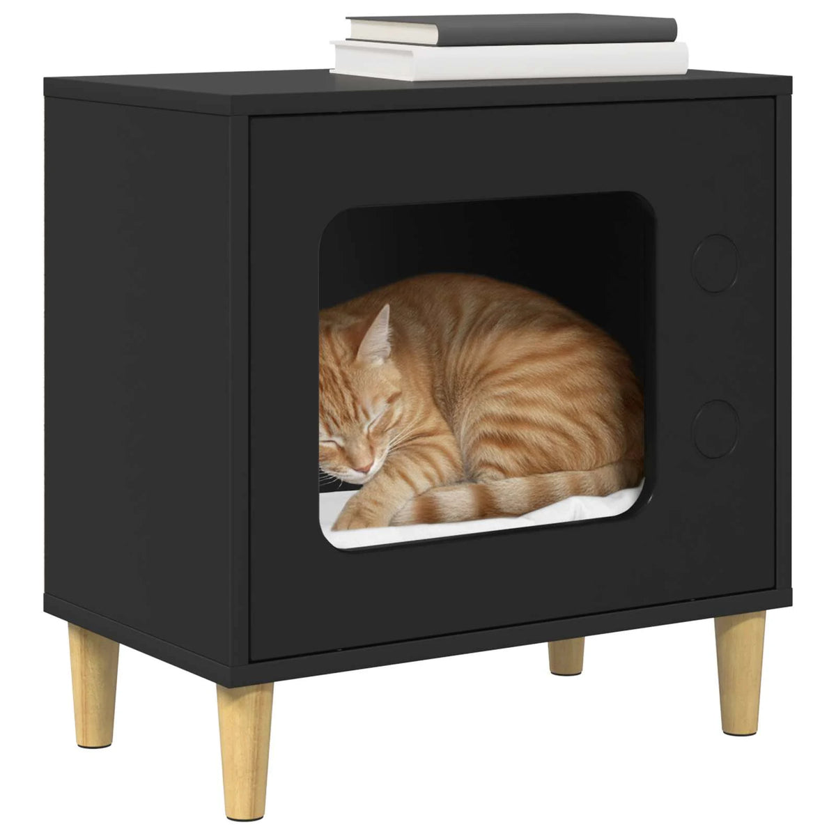 Casa per gatti 51x30x52 cm in legno ingegnerizzato