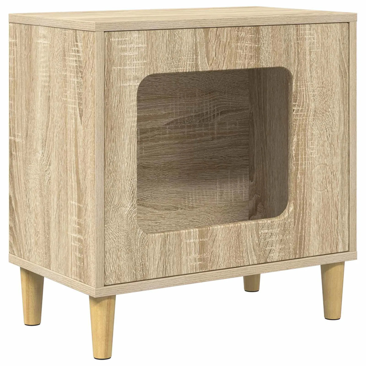 Casa per gatti 51x30x52 cm in legno ingegnerizzato