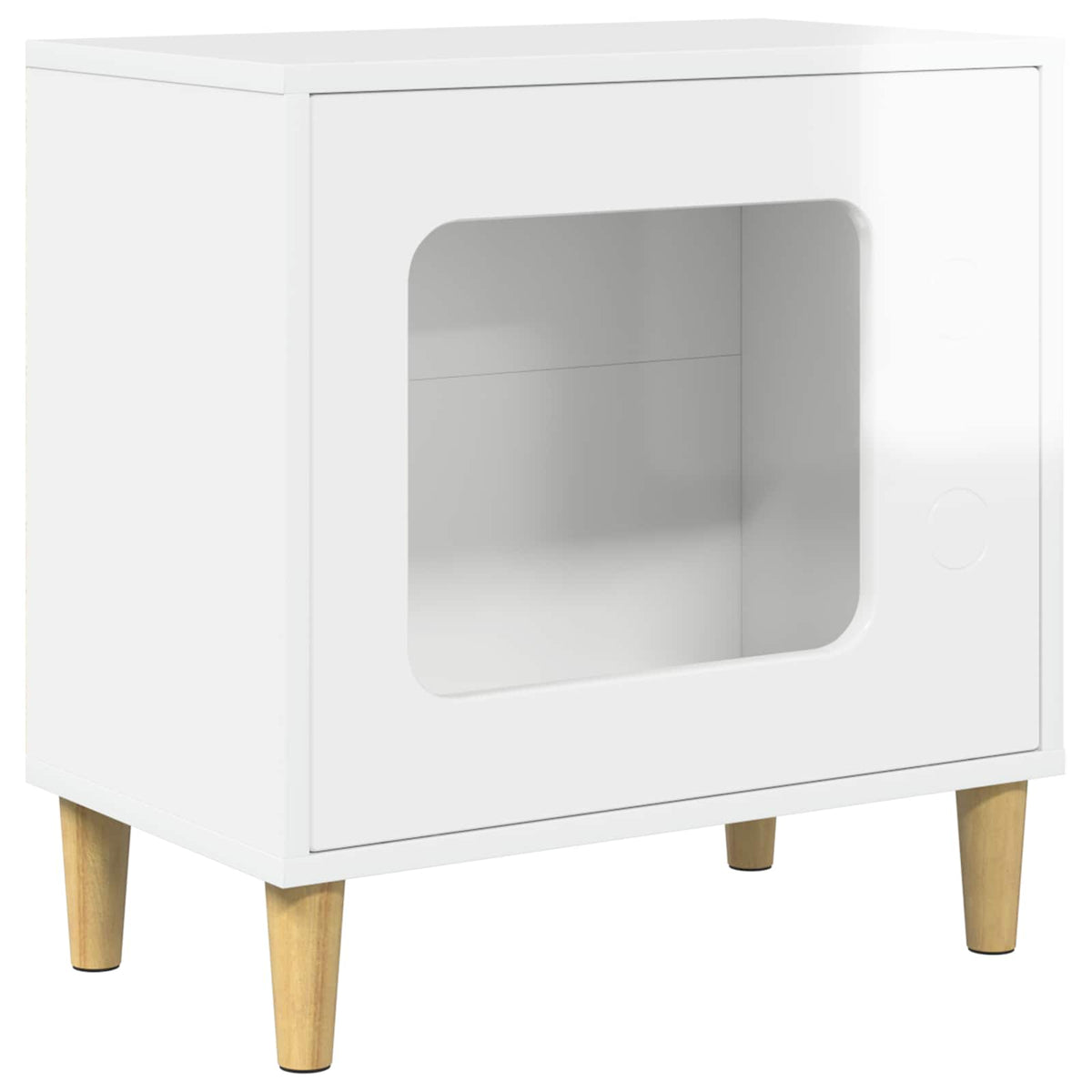 Casa per Gatti Bianco Lucido 51 x 30 x 52 cm