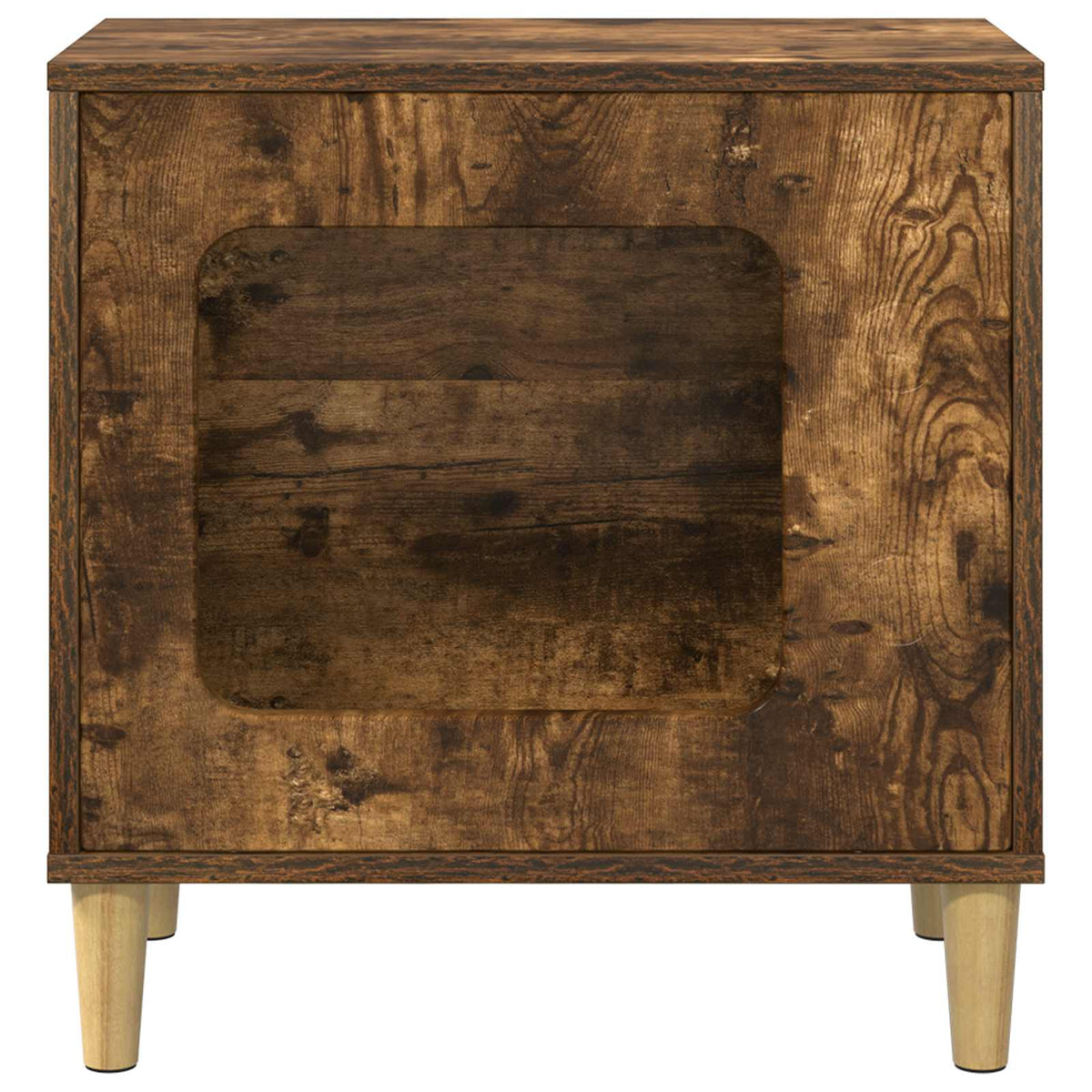 Casa per Gatti Rovere Fumo 51 x 30 x 52 cm Legno ingegnerizzato
