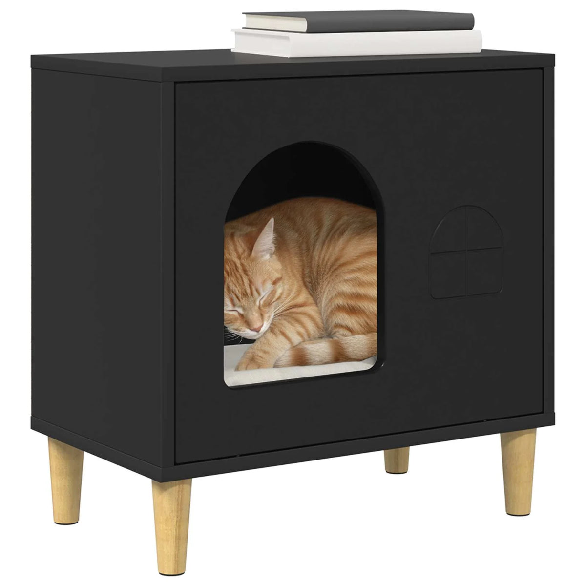 Casa per gatti 51 x 30 x 52 cm in legno ingegnerizzato
