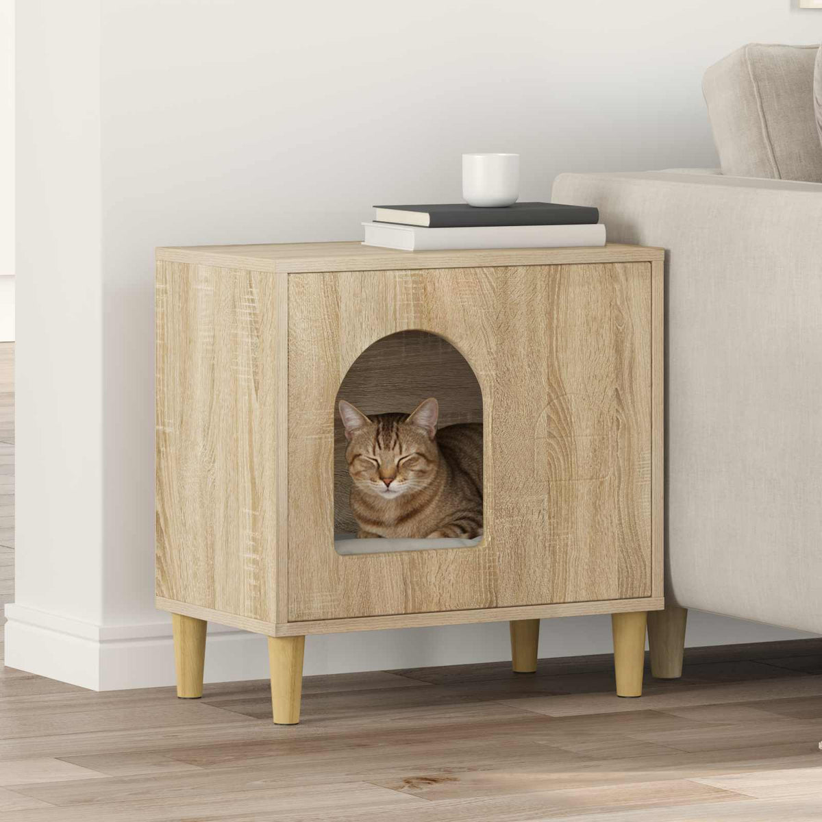 Casa per Gatti Rovere Sonoma 51 x 30 x 52 cm