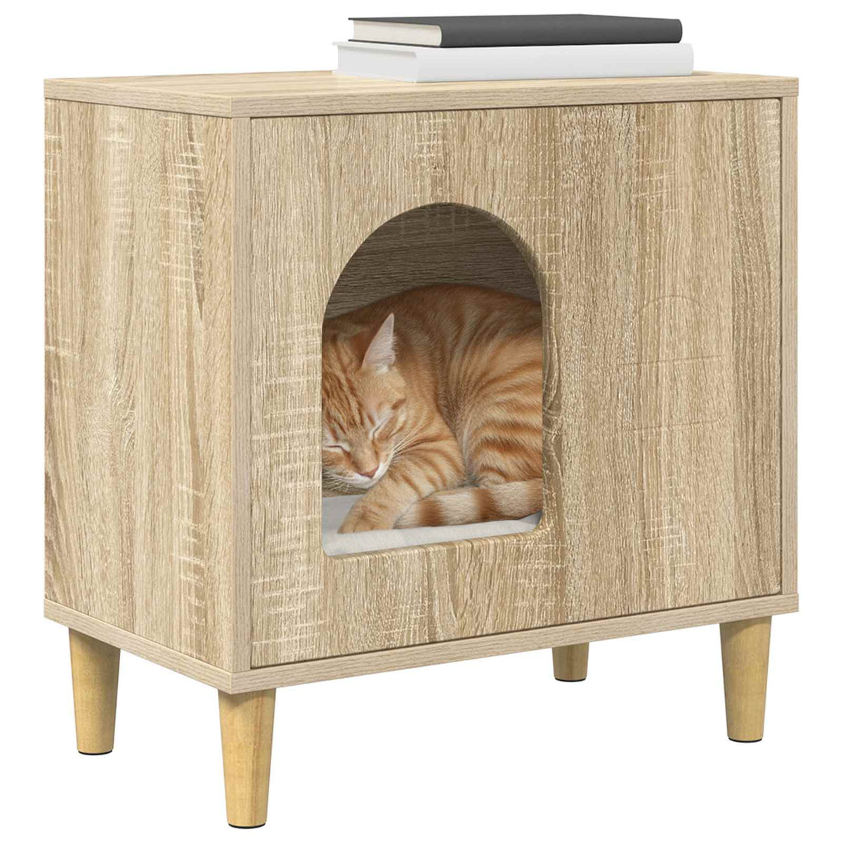 Casa per Gatti Rovere Sonoma 51 x 30 x 52 cm