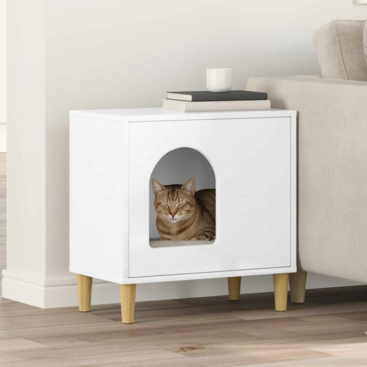 Casa per gatti 51 x 30 x 52 cm in legno ingegnerizzato