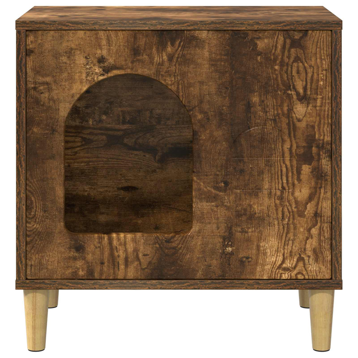 Casa per Gatti Rovere Fumo 51 x 30 x 52 cm Legno ingegnerizzato