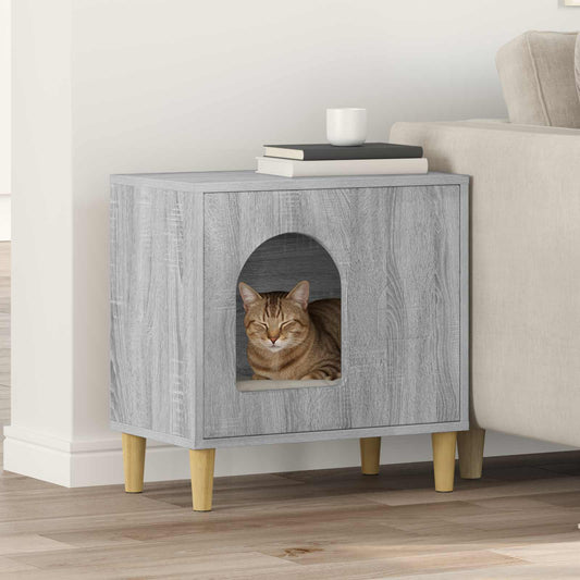 Casa per Gatti Sonoma grigio 51 x 30 x 52 cm