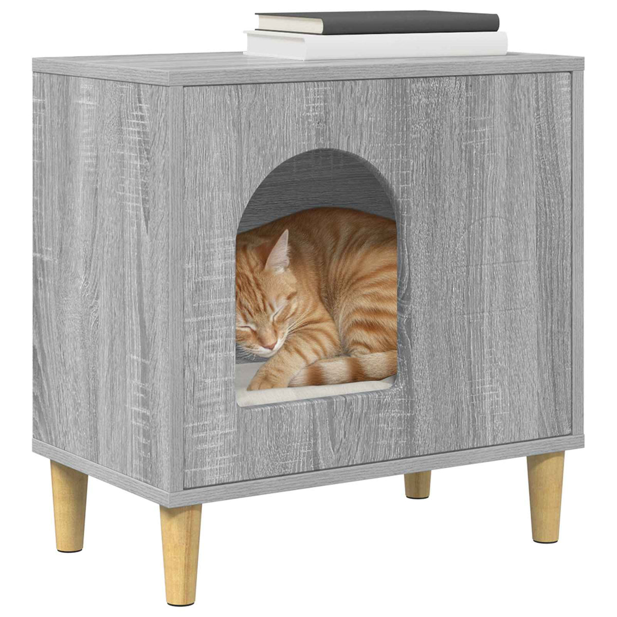 Casa per Gatti Sonoma grigio 51 x 30 x 52 cm