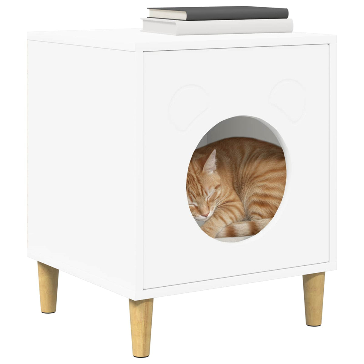 Casa per Gatti Bianco 42,5 x 40 x 53 cm Legno ingegnerizzato
