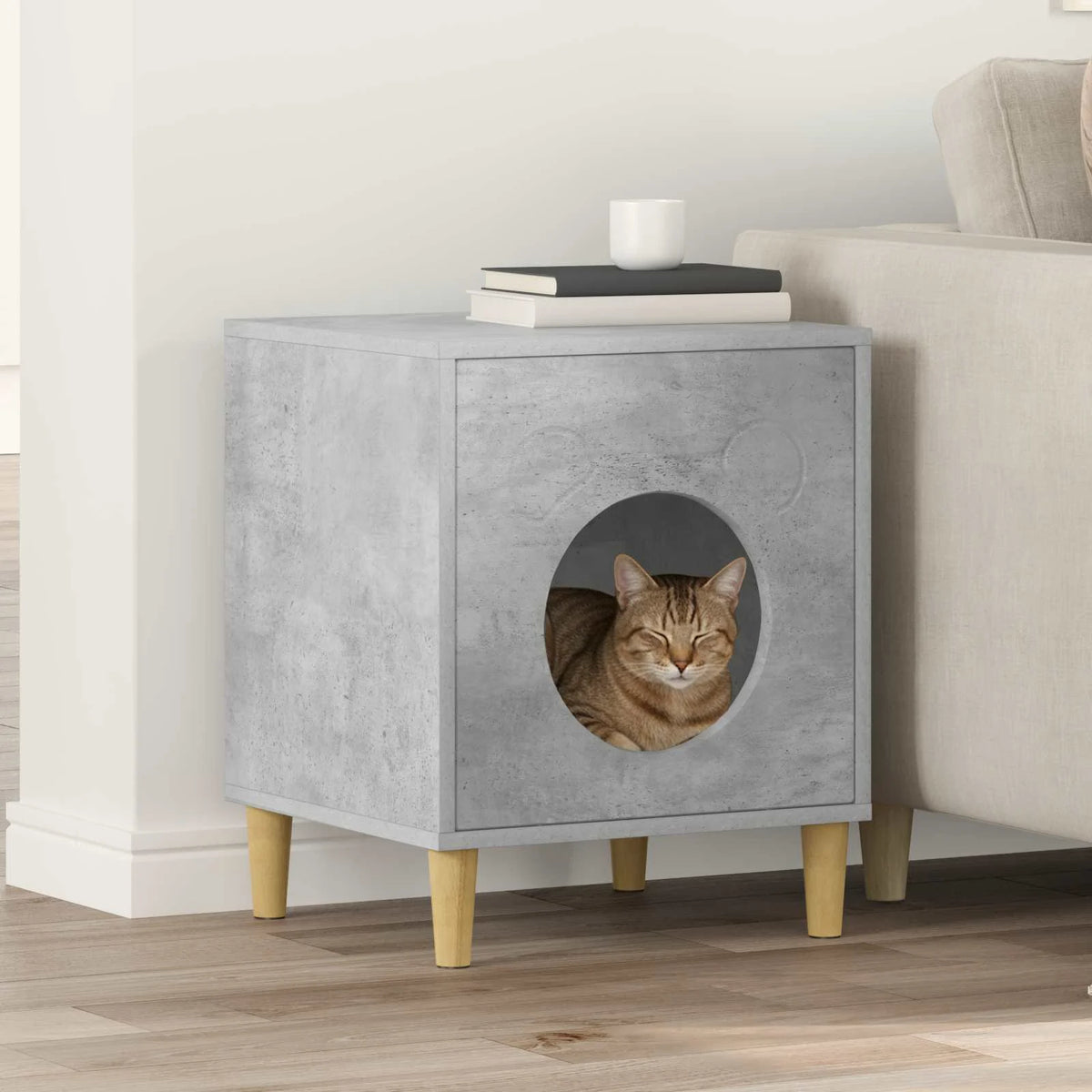 Casa per gatti 42,5 x 40 x 53 cm in legno ingegnerizzato