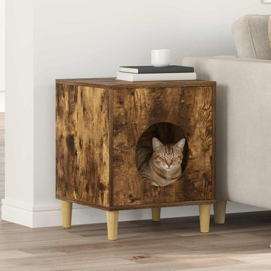 Casa per Gatti Rovere Fumo 42,5 x 40 x 53 cm
