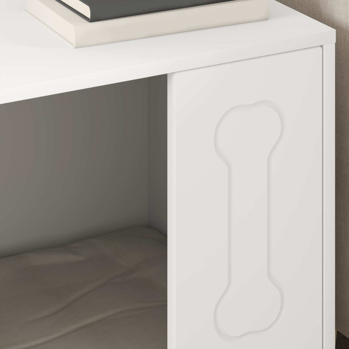 Cuccia per cani Bianco 44 x 42 x 49 cm Legno ingegnerizzato