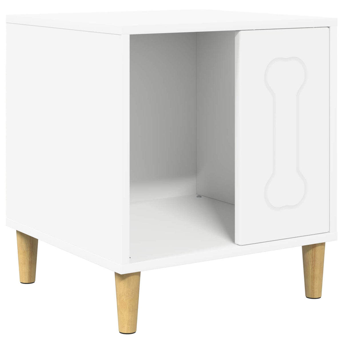 Cuccia per cani Bianco 44 x 42 x 49 cm Legno ingegnerizzato