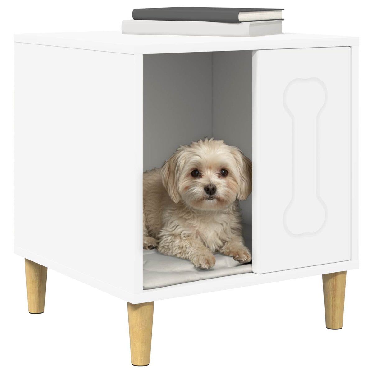 Cuccia per cani Bianco 44 x 42 x 49 cm Legno ingegnerizzato