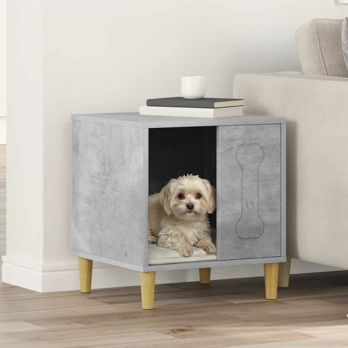 Cuccia per cani 44 x 42 x 49 cm in legno ingegnerizzato