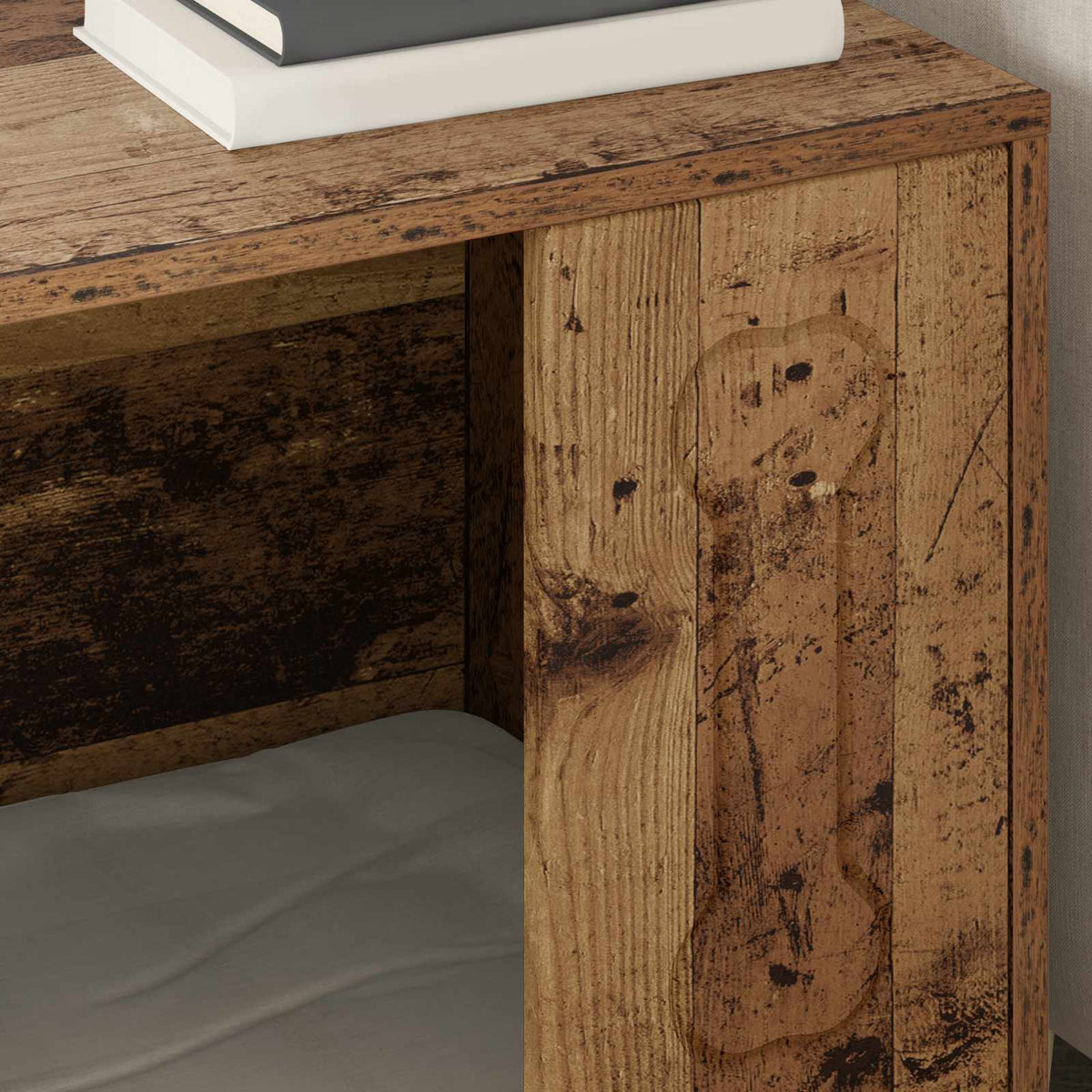 Cuccia per cani Legno antico 44 x 42 x 49 cm