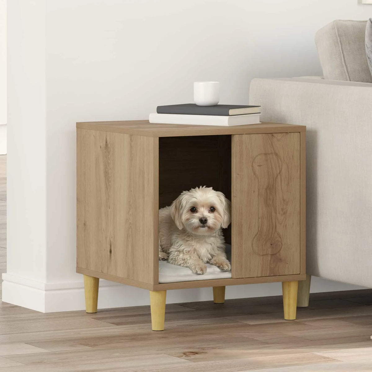 Cuccia per cani 44 x 42 x 49 cm in legno ingegnerizzato