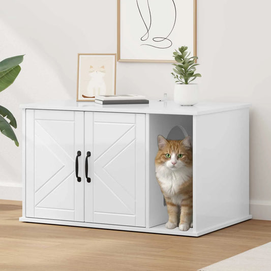 Casa per gatti 85 x 55 x 50,5 cm in legno ingegnerizzato