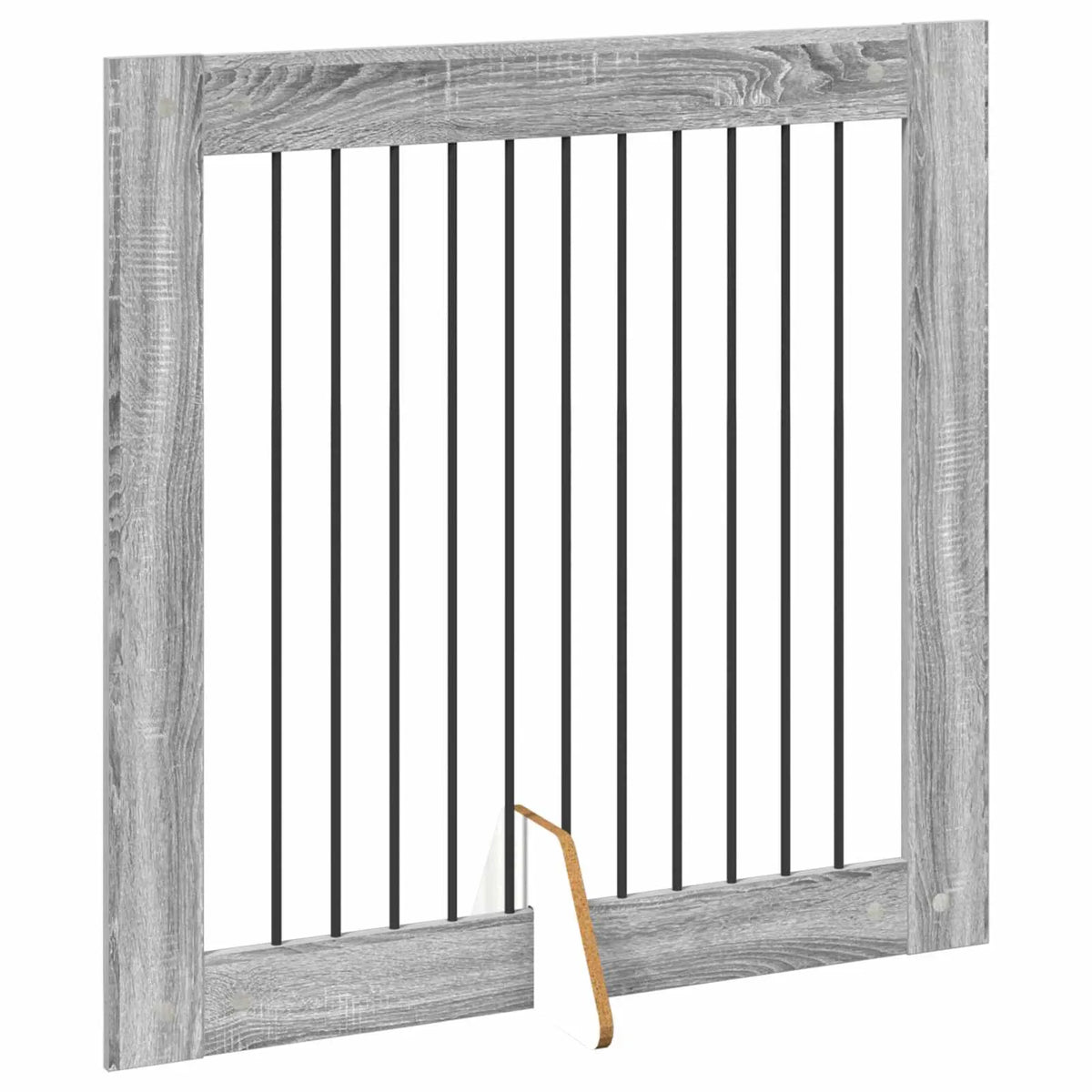 Cancello per cani pieghevole con supporti, 4 pz, 401x34x100 cm