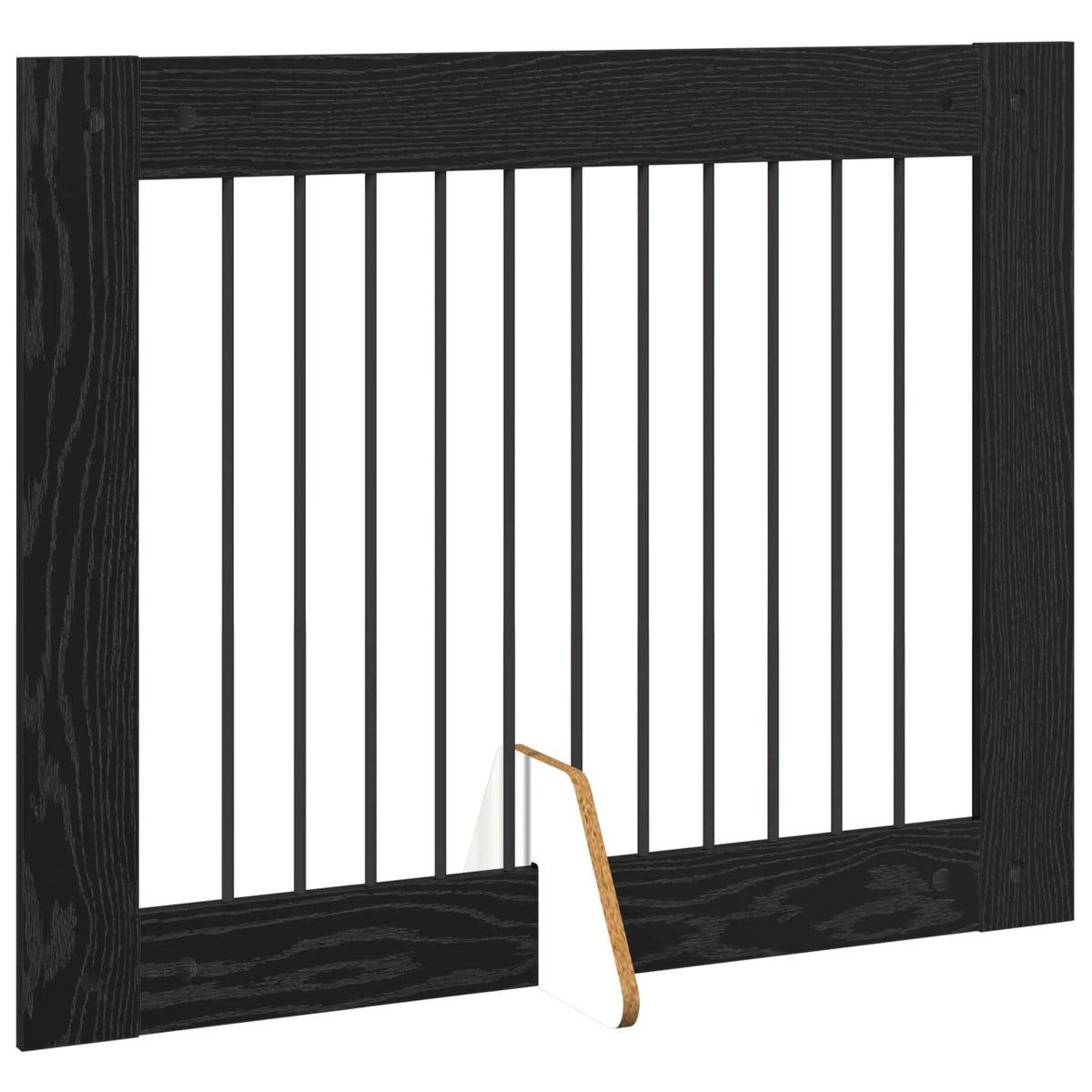 Cancello per cani pieghevole con supporti, 4 pz, 401x34x80 cm